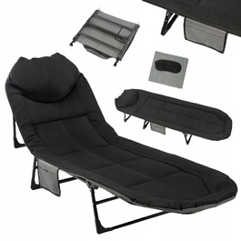 Розкладне ліжко Artnico, 200 см x 65 см, чорне