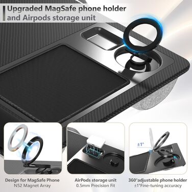 Підставка для ноутбука LIBWYS MagiDesk Pro з магнітним тримачем для телефону (Magsafe), для ноутбуків до 17 дюймів