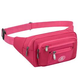 Водонепроникна поясна сумка для чоловіків та жінок, спортивна, для бігу, піших прогулянок, велосипедна, для ножа та туристичного інструменту (Рожевий колір)