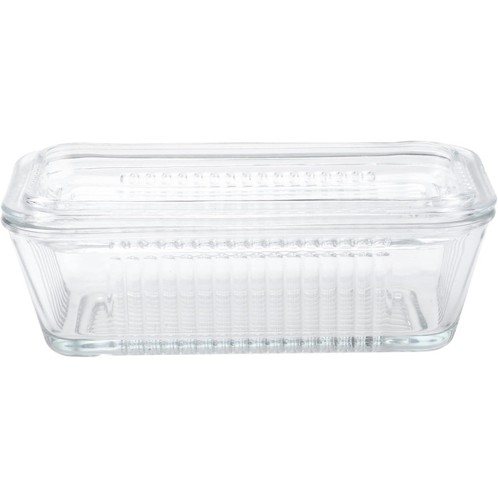 Multifunctional butter dish, one size, transparent