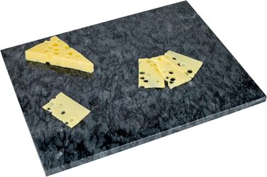 Обрізний дошка Homiu з мармуровим ефектом, 40 x 30 см, термостійка, антиковзна, чорна