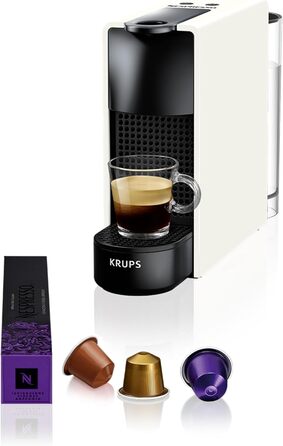Кавомашина Nespresso Krups XN1101 Essenza Mini, біла, 1260W, 0.7л, клас енергоефективності A (без спінювача молока)