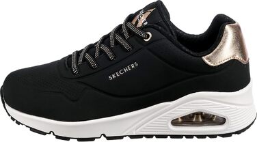 Кросівки Skechers UNO Shimmer Away для жінок, чорний колір, розмір 39 EU, матеріал Durabuck
