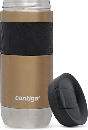 Contigo Byron 2.0 Stainless Steel Thermobecher - Leakproof Travel Coffee Mug, 16oz, BPA-Free, Keeps Drinks Hot for 6 Hours
