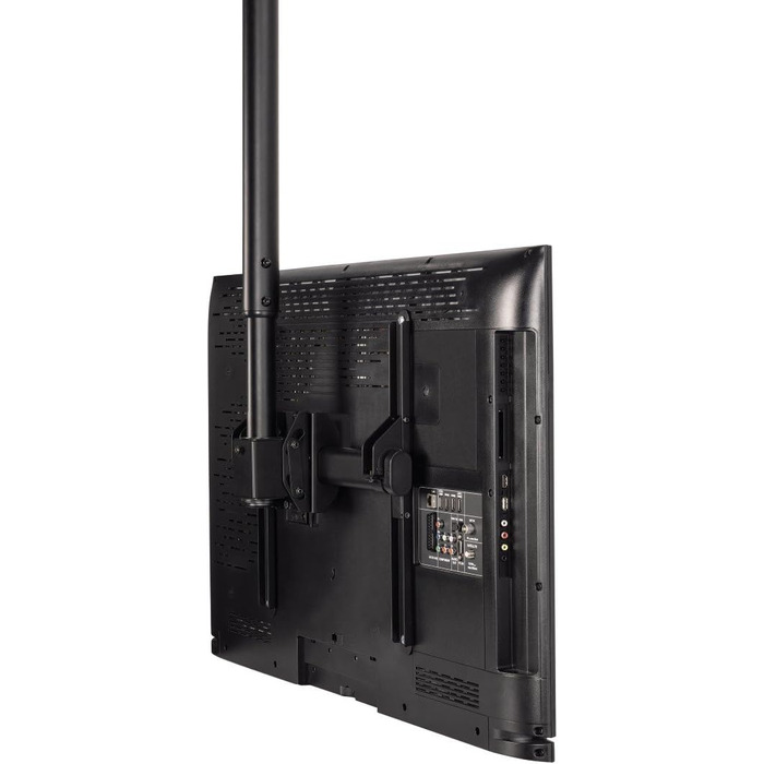 Hama TV Ceiling Mount - Adjustable, Tilting, Swivel, Foldable - Fits TVs 19-65 Inch - Black (Single)