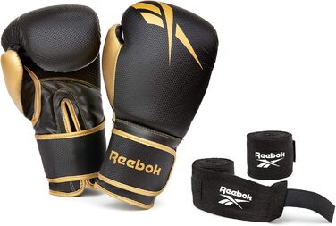 Боксерські рукавички Reebok 12oz чорного кольору