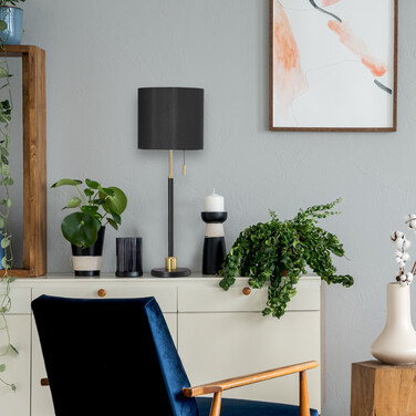 Relaxdays Table Lamp with Pull Switch