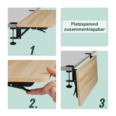 Relaxdays Desk Extension for Clipping On