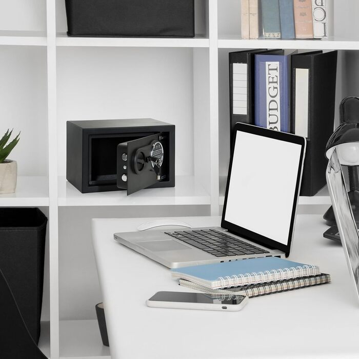 Офісний сейф Tresor COMPACT III з цифровим замком, 8.5 л, сталевий, чорний, 20x31x20 см