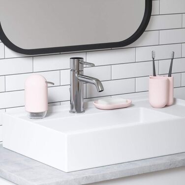 Тримач для мила Umbra Touch овальної форми з м'яким покриттям для ванної кімнати та кухні, білий, 14 x 9 x 2 см