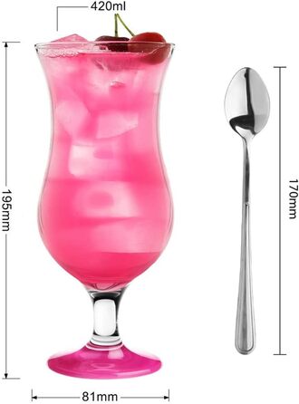 Набір келихів Glasmark KROSNO для коктейлів 420 мл (6 шт) Magenta