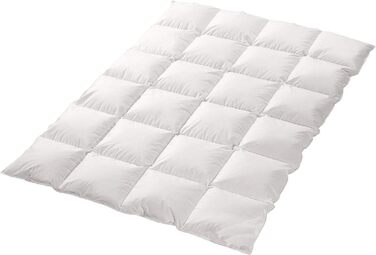 Ковдра Trautesheim 4 сезони, 70% пуху, 30% пера, касетна, 155x220 см, 1400 г, тепла, чохол 100% бавовна, не з живого ощипу