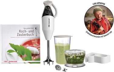 Блендер заглибний ESGE Gourmet M 160 G, білий, з аксесуарами, до 15000 об/хв, 90610 Single