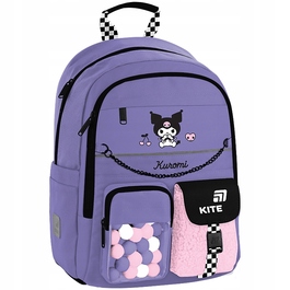 Шкільний багатосекційний рюкзак Kuromi Kite, фіолетовий, 13 л