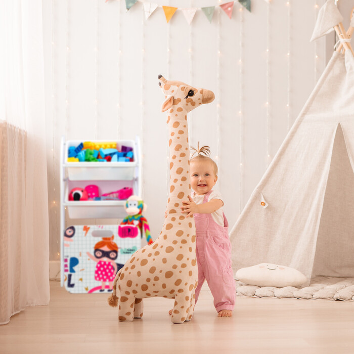 Relaxdays Narrow Children's Shelf with Heroine Motif