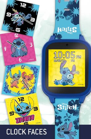 Дитячий розумний годинник Lisciani Stitch Smartwatch з камерою, іграми та функціями ліхтарика, будильника та таймера