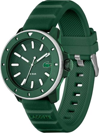 Годинник Lacoste 12.12 Scuba чоловічий, кварцовий, силіконовий ремінець (зелений)