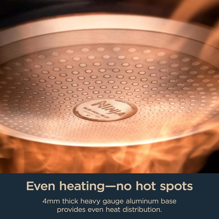 Набір посуду Ninja Ceramic Pro CW39010GN, 10 предметів, керамічне покриття, антипригарне, для всіх плит (в т.ч. індукційних), зелений