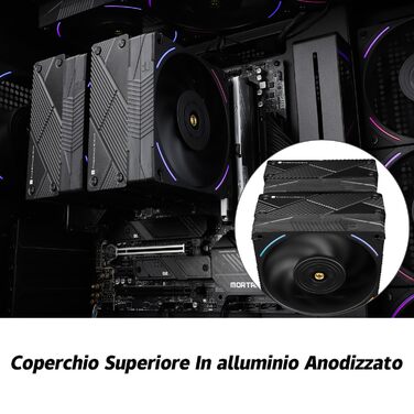 TR Phantom Spirit 120 EVO: Повітряний кулер для CPU з цифровим дисплеєм, 7 теплових трубок, сумісний з AM4/AM5/Intel lga1851/1700/1150/1151/1200/2011