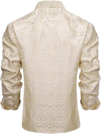 Набір аксесуарів для чоловіків DiBanGu: краватка-снуд, кишеньковий платок, запонки та кільце для краватки (3 шт., пісочний візерунок пейслі)