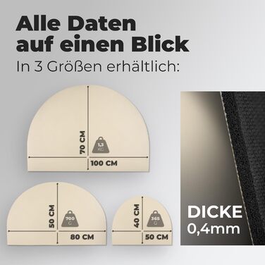 Килимок для годівлі котів та собак Miggo® Premium, 50x80 см, бежевий. Захист від пролиття, XL, штучна шкіра