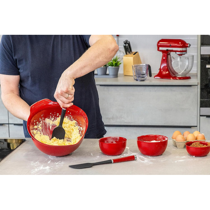 Універсальний набір силіконових лопаток KitchenAid, 2 шт, червоний Empire