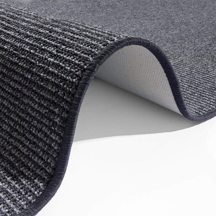 Килимок Bouclé Läufer – антиковзаючий килимок для кухні, вітальні, ванної кімнати, прихожої – 67x200 см (80x200 см, антрацит)
