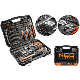 Набір інструментів NEO TOOLS, 143 предмети, 08-945