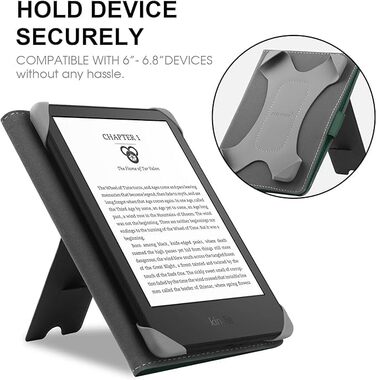 Чохол для Kindle Paperwhite/Kobo Clara HD/Pocketbook/Tolino/Sony E-Reader, зелений (6-6.8