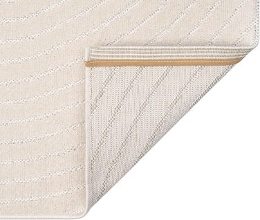 Килим Santo Plus для вітальні та спальні: якісний, легкий у догляді, довговічний, сучасний дизайн, підходить для вулиці, кремовий, 160 x 220 см