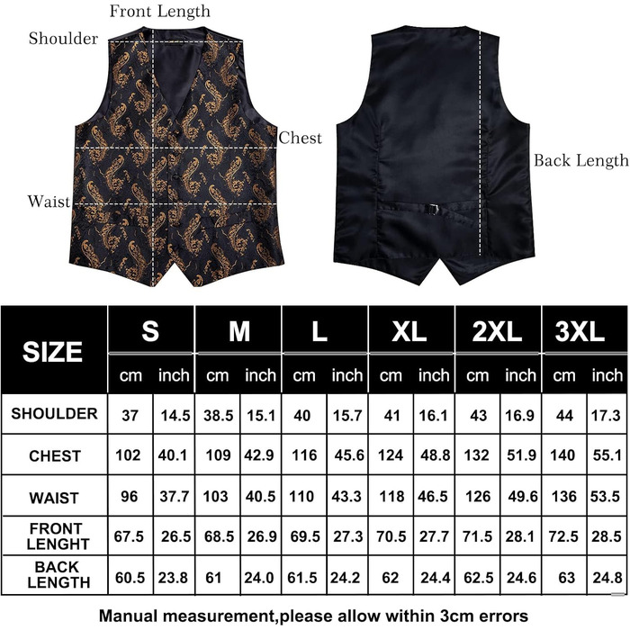 Чоловічий комплект Dibangu з шовку, візерунок павич, жилет та краватка, метелик-трансформер, формальний жилет для весілля, вечірки, 6 шт. Чорний, золотий