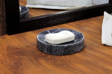 KLEO Naturstein Soap Dish Soap Holder Bathroom Accessories for Bathroom, Bathtub or Sink...