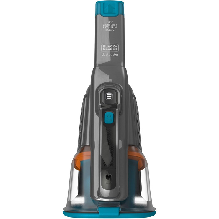 Акумуляторний пилосос ручний BLACK+DECKER BHHV315J Lithium Dustbuster 12V, 20AW, циклонна система, безмішковий, титаново-синій