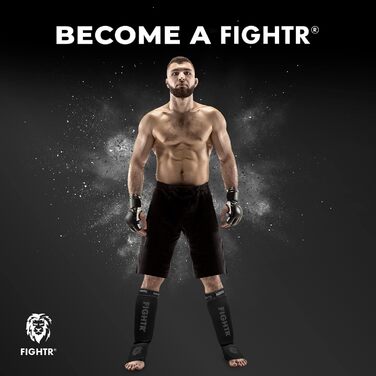 Захисний шолом FIGHTR® для боксу, MMA, муай-тай, кікбоксингу та інших видів єдиноборств. Регульований розмір S/M, чорний.