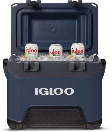 Термобокс IGLOO BMX 52 49L – надміцний охолоджувач для кемпінгу, риболовлі, фестивалів. Довго зберігає холод (Синій, 49 літрів)