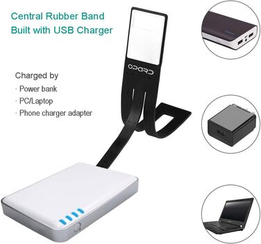 LED лампа для читання Opard: регульована, портативна, для Kindle, майстрів, студентів