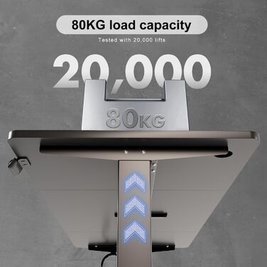Електричний регульований стіл Devoko 140x60 см з кабель-каналом, ергономічний комп'ютерний стіл з пам'яттю висоти, стіл для роботи стоячи й сидячи (Клен)