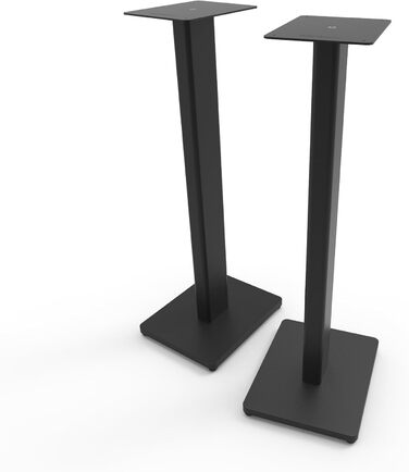 Підлогові стійки Kanto ST28 для поличних акустичних систем 28'' (13,6 кг), пара, чорна сталь, чорна MDF основа