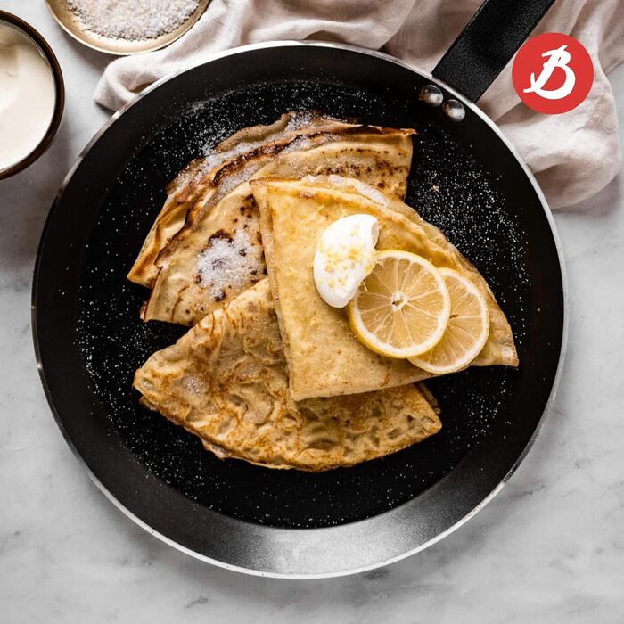 Млинцева пательня de Buyer CHOC Resto 26 см, антипригарна, чорна, металева