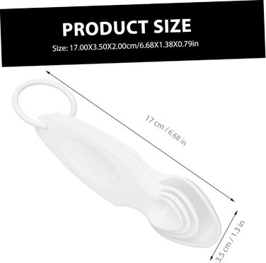 8-Piece Measuring Spoon Set for the Blind, Stainless Steel Set, Coffee Measuring Cups, Plastic Gauge, Teaspoon Set, Reusable Measuring Spoons, Plastic Measuring Spoon Set, Portable Baking Accessories