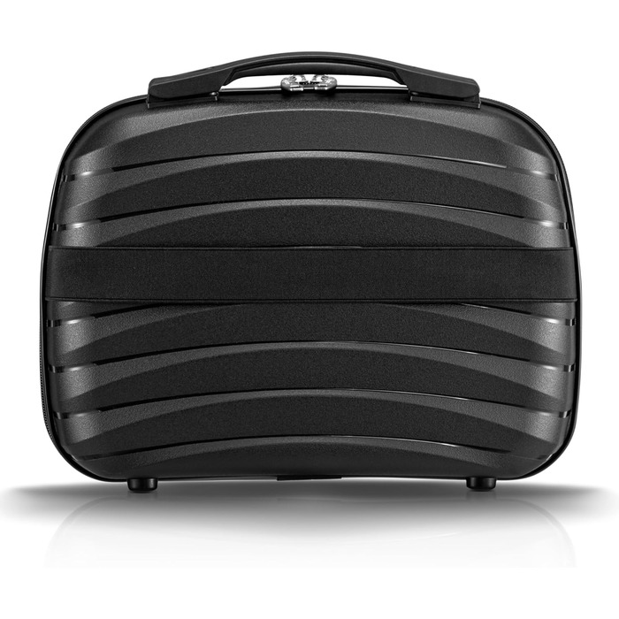 Набір валіз Zelsius 4 шт., чорний | Чотири валізи з жорстким корпусом, TSA замком, подвійними колесами та внутрішнім роздільником | Валізи ручної поклажі, набір валіз з жорстким корпусом 4 шт., велика валіза, дорожній набір