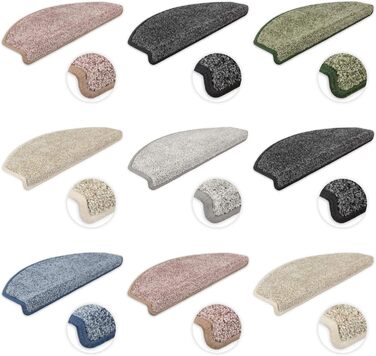 Ступінчасті килимки Ventura від Kettelservice-Metzker, темно-сірий, 16 шт.