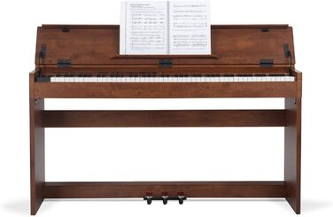 McGrey DP-18 WN E-Piano: 88 важких клавіш з молоточним механізмом, 128 звуків, Dual/Split, захисний чохол, 3 педалі, матовий горіх