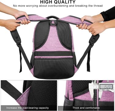 Рюкзак RJEU для дівчат та підлітків, шкільний рюкзак з відділенням для ноутбука 15.6