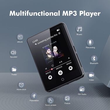 MP3-плеєр для дітей з Bluetooth 5.3, 64GB, 2.8