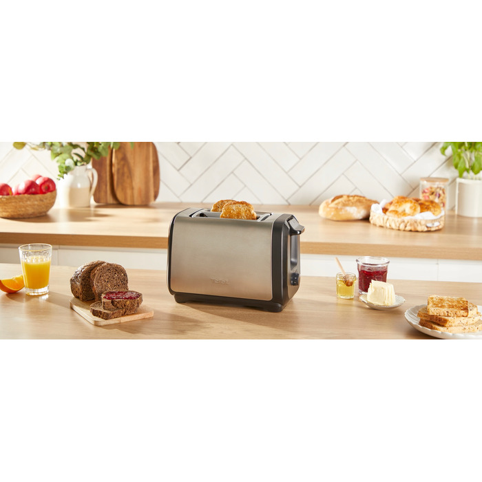 Тостер Tefal TT5S1DE0, сріблястий/сірий, 1300 Вт