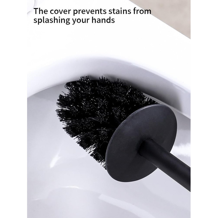 Набір для чищення унітазу з нержавіючої сталі, підлоговий, для ванної кімнати (білий)