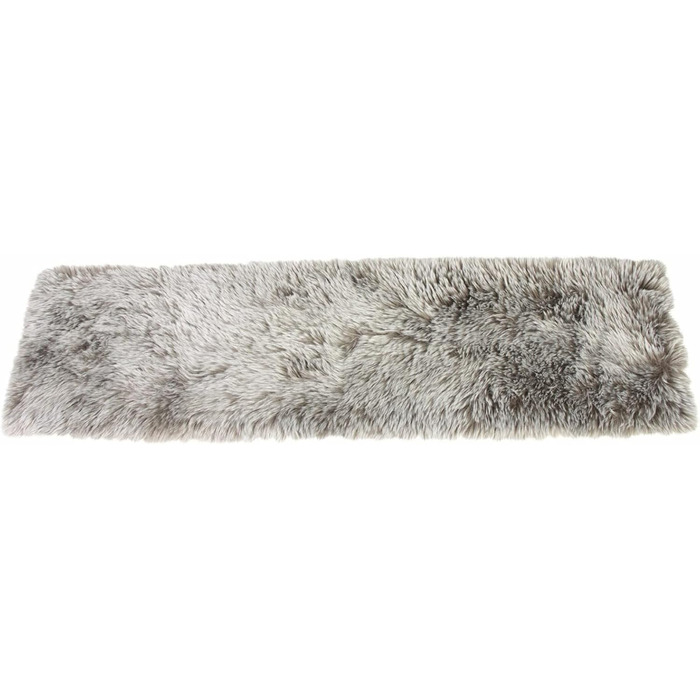 Faux Fur Table Runners, Table Toppers, Centerpieces (beige-brown, 30x120 cm)