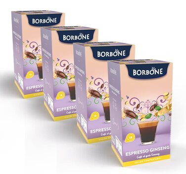 Кавові пади Caffè Borbone Rossa (Червона суміш) з женьшенем, ESE 44 мм, біорозкладні, 150 шт