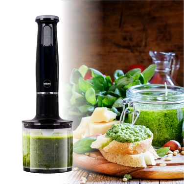 Мультифункціональний занурювальний блендер-подрібнювач, набір-міксер Eldom BL240, чорний